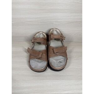 Propet Sandals Comfort Open Toe Sandals Women's 11 M(B) Brown Height Difference‎